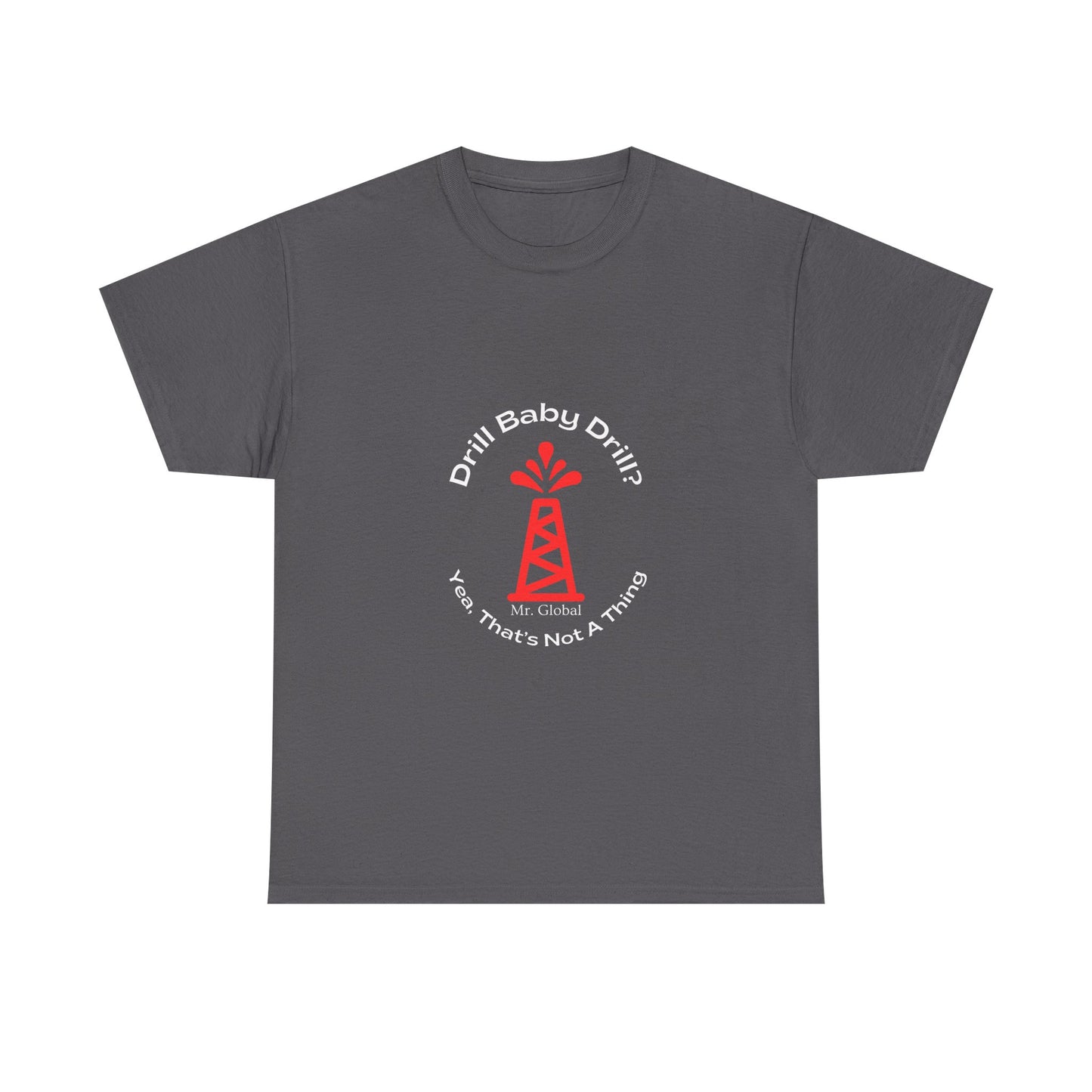 Unisex Heavy Cotton Tee - Bold Oil Rig Graphic Tee