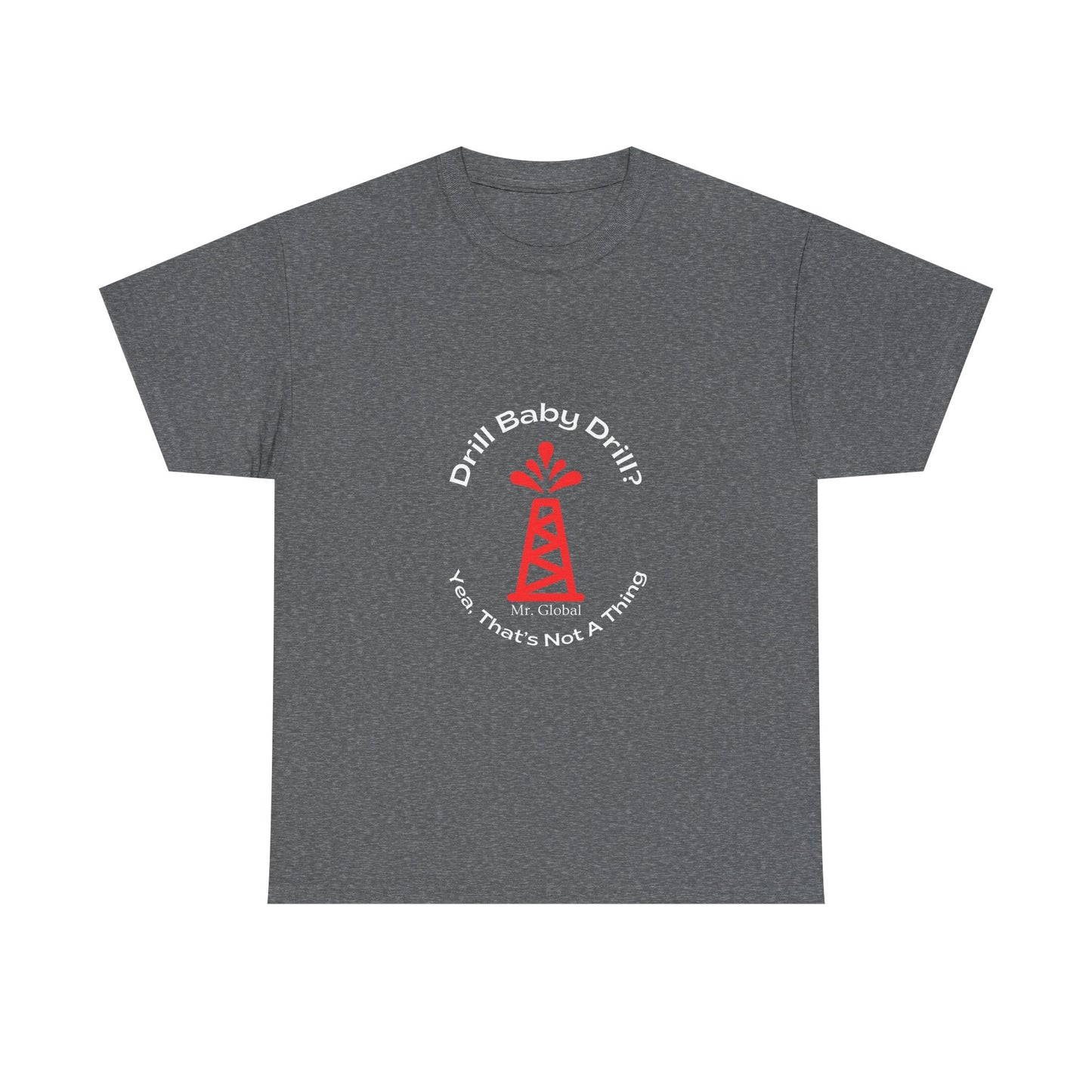 Unisex Heavy Cotton Tee - Bold Oil Rig Graphic Tee