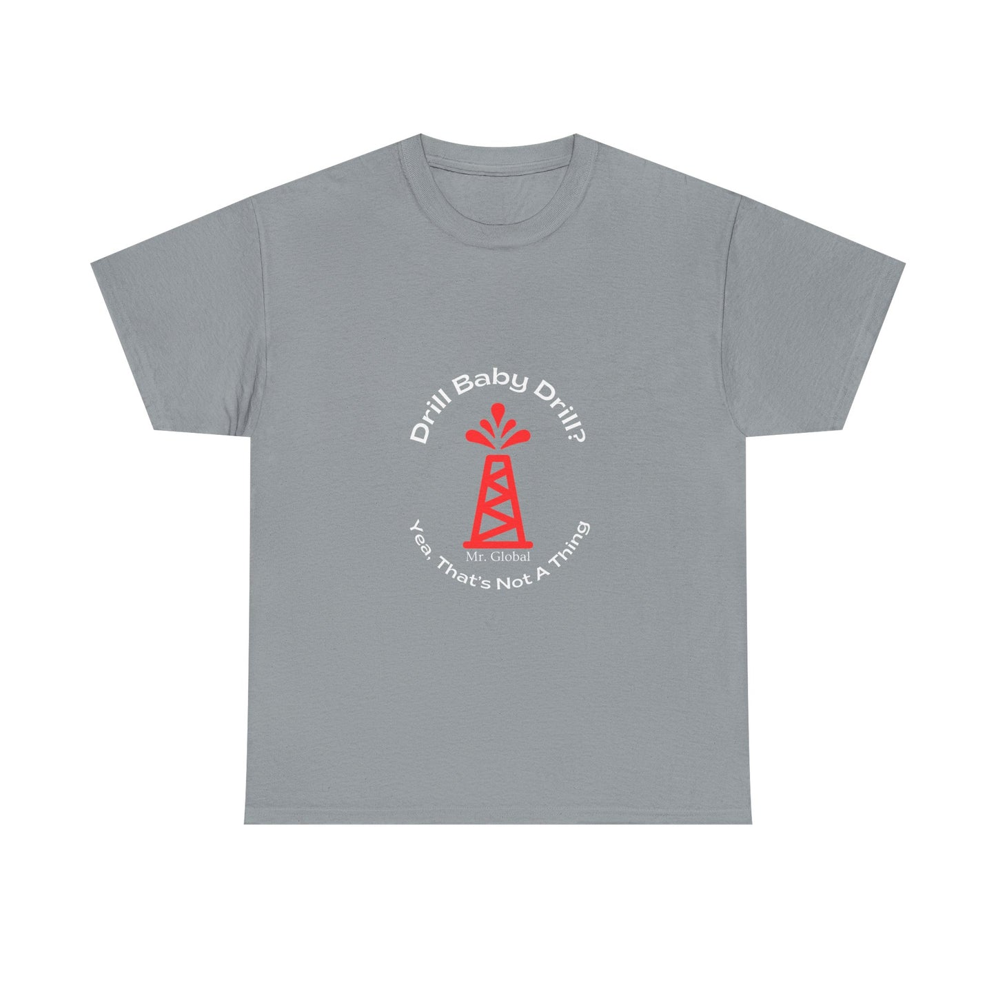 Unisex Heavy Cotton Tee - Bold Oil Rig Graphic Tee