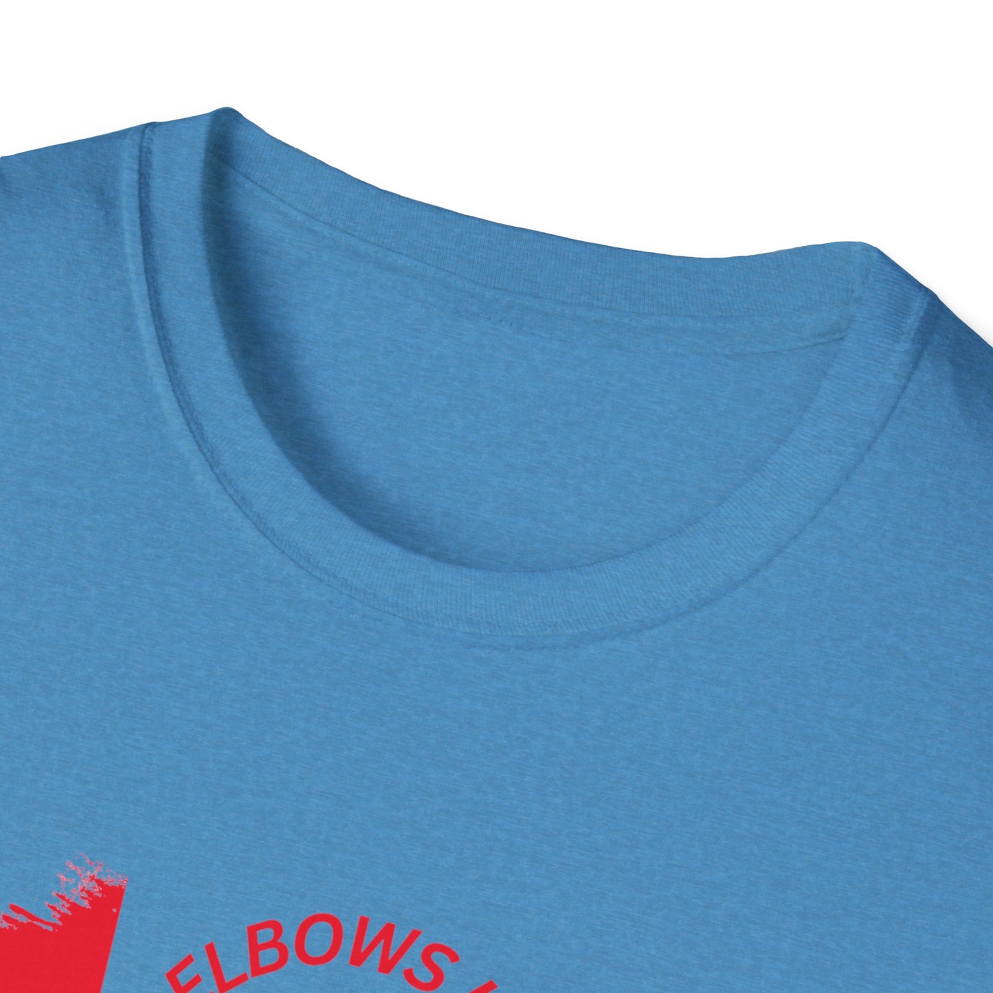 Elbows Up Canadian Flag T-Shirt - Fun Unisex Softstyle Tee