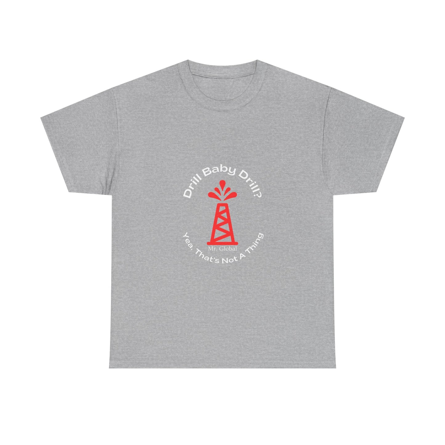 Unisex Heavy Cotton Tee - Bold Oil Rig Graphic Tee
