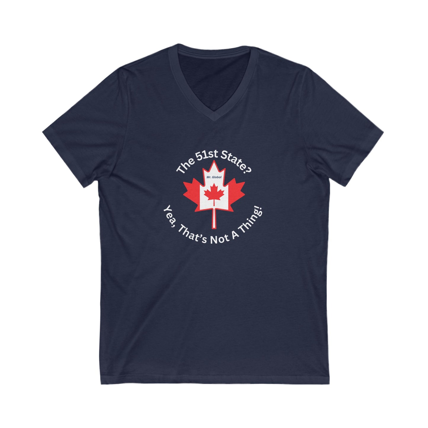 Canada Pride V-Neck Tee, Unisex Short Sleeve Shirt, Canada Day Gift, Travel Tee, Casual Wear for Canadians, Gift for Friends