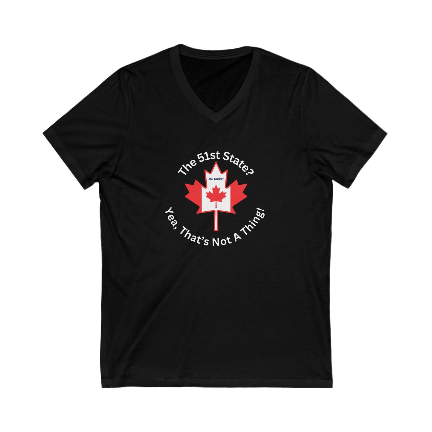 Canada Pride V-Neck Tee, Unisex Short Sleeve Shirt, Canada Day Gift, Travel Tee, Casual Wear for Canadians, Gift for Friends