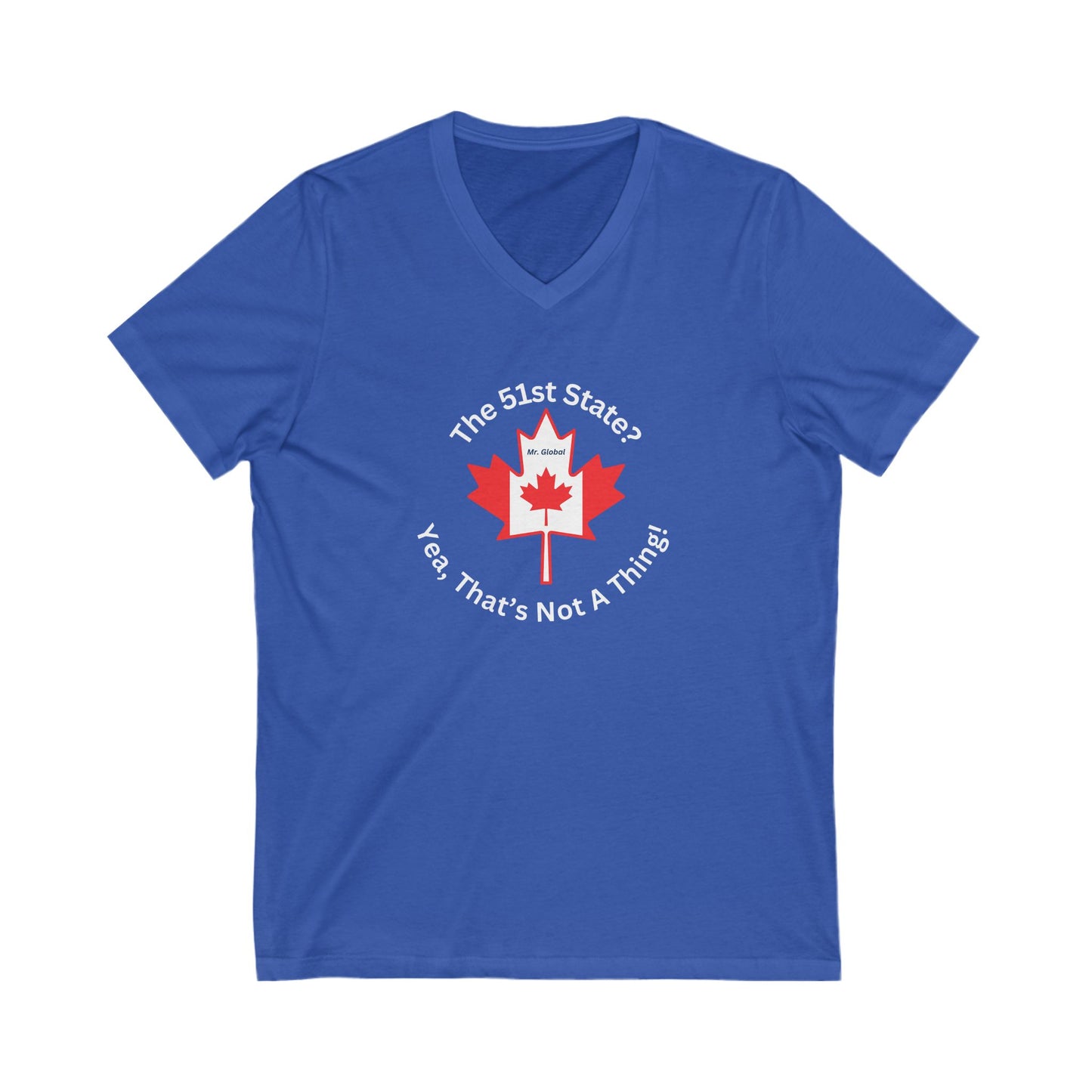 Canada Pride V-Neck Tee, Unisex Short Sleeve Shirt, Canada Day Gift, Travel Tee, Casual Wear for Canadians, Gift for Friends
