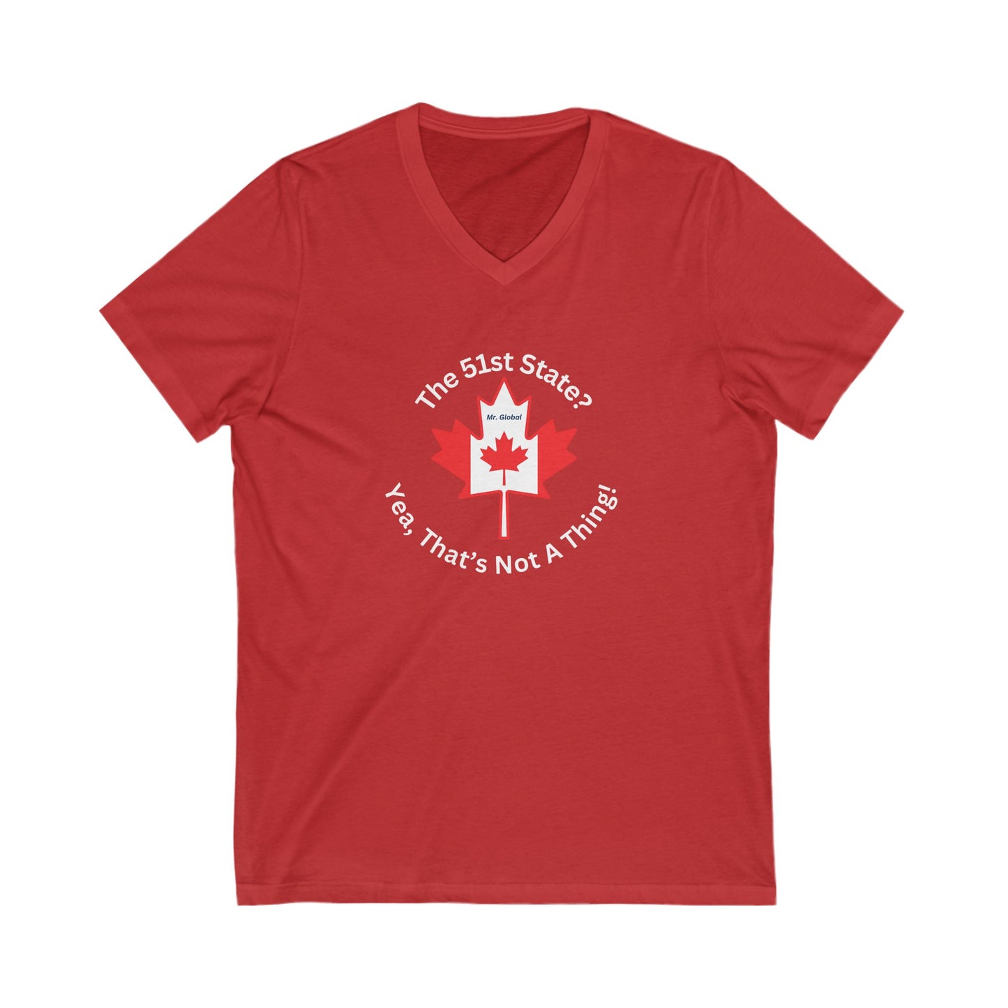 Canada Pride V-Neck Tee, Unisex Short Sleeve Shirt, Canada Day Gift, Travel Tee, Casual Wear for Canadians, Gift for Friends