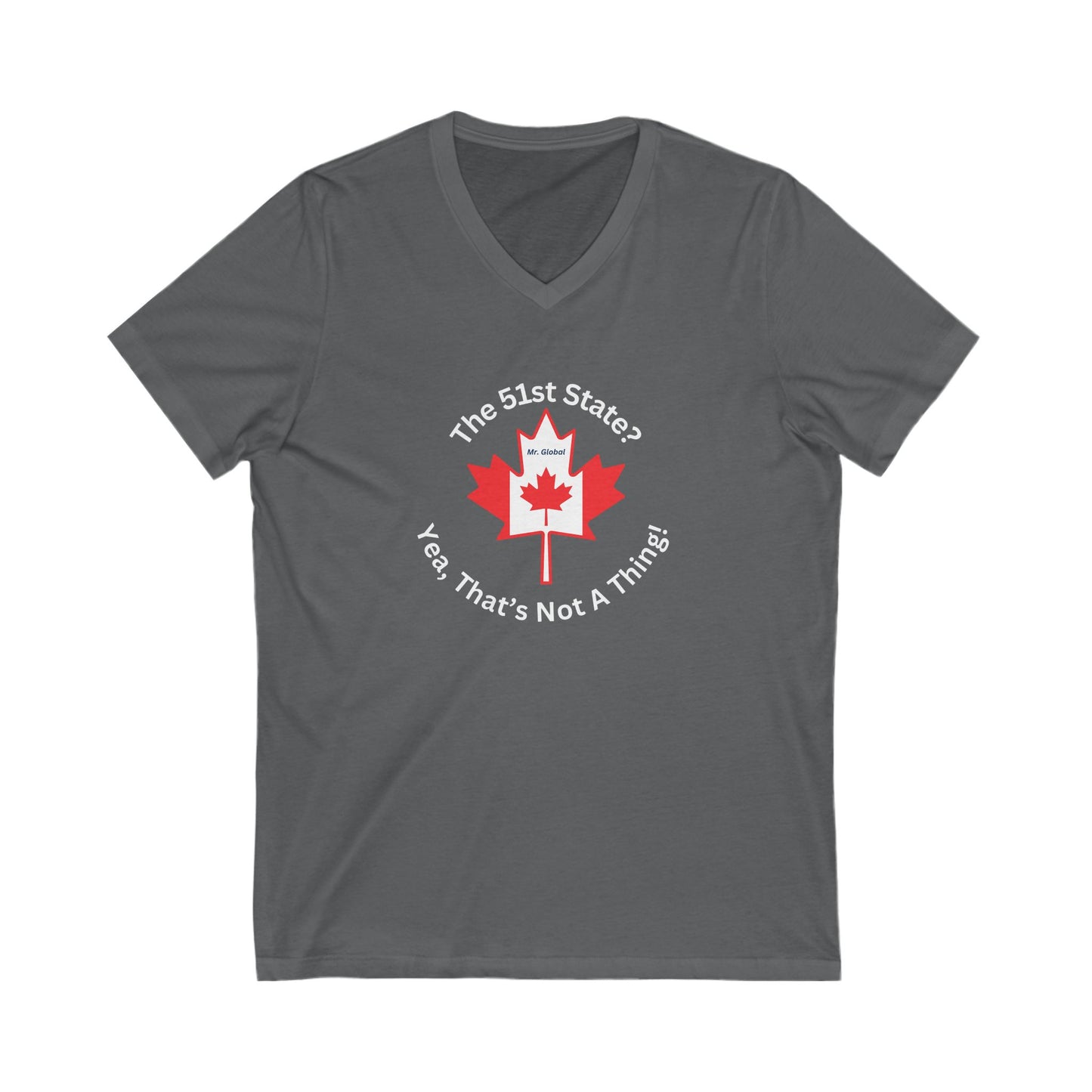 Canada Pride V-Neck Tee, Unisex Short Sleeve Shirt, Canada Day Gift, Travel Tee, Casual Wear for Canadians, Gift for Friends