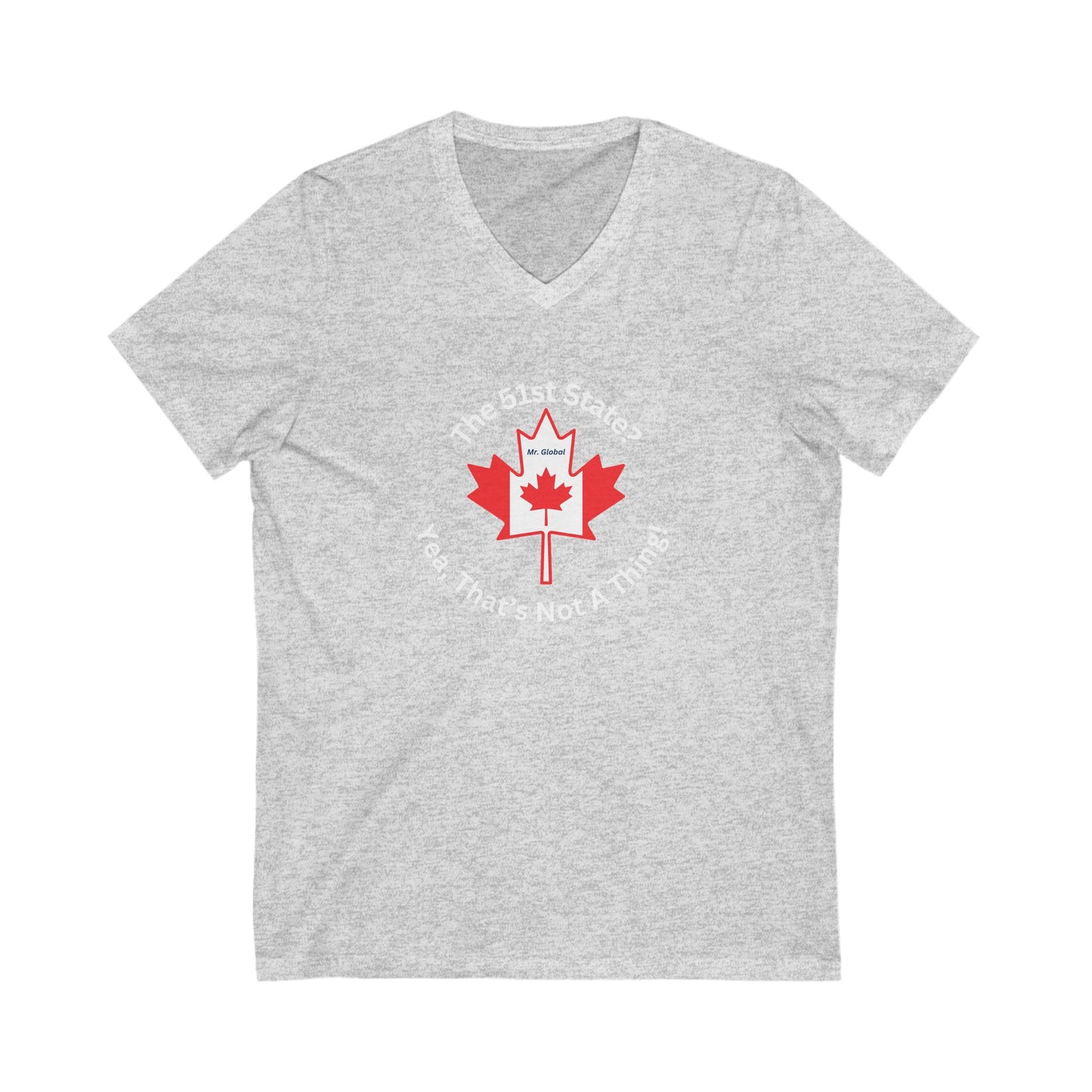 Canada Pride V-Neck Tee, Unisex Short Sleeve Shirt, Canada Day Gift, Travel Tee, Casual Wear for Canadians, Gift for Friends