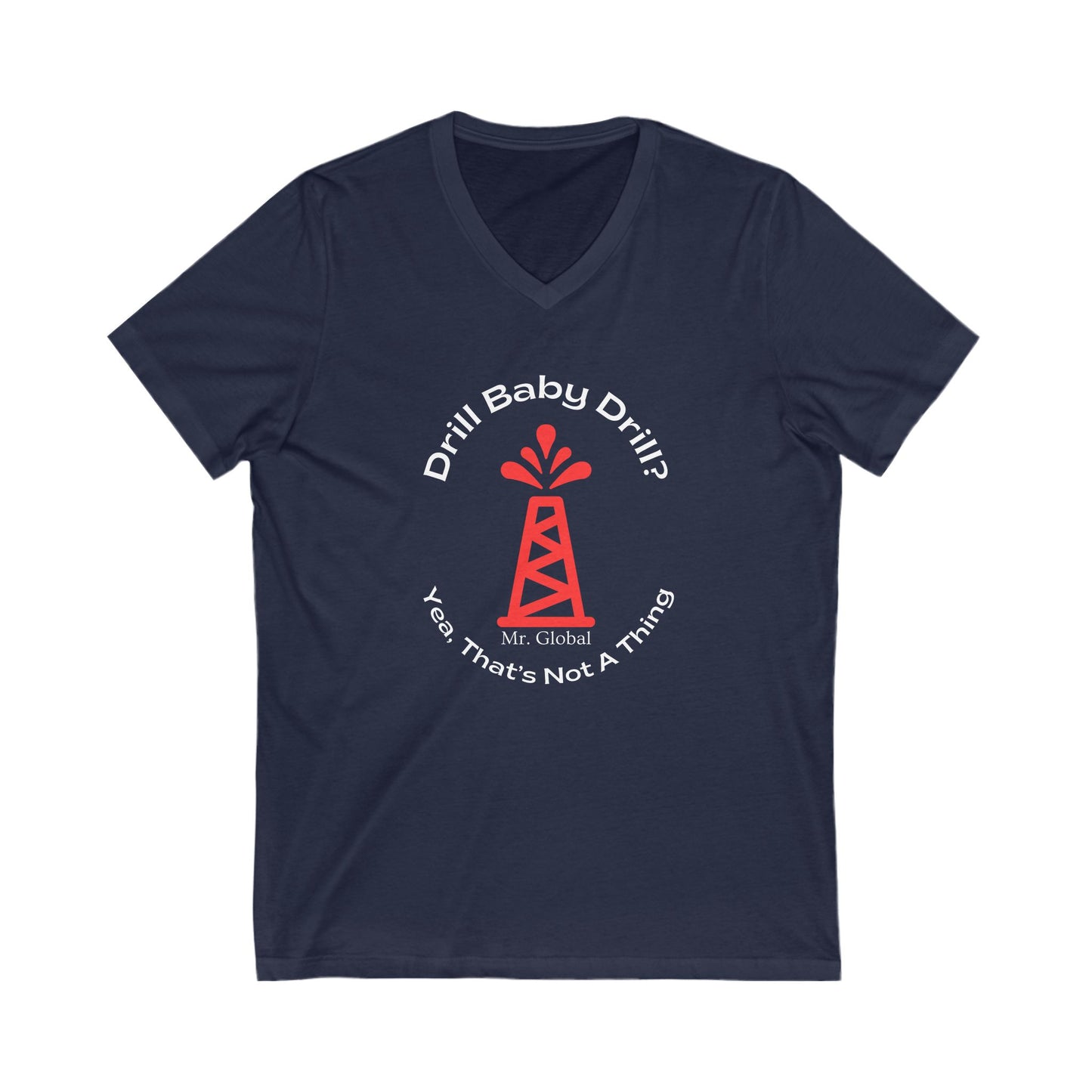 Oilfield Vibes Unisex V-Neck Tee, Perfect for Oil Industry Fans, Casual Wear, Gifts for Dads, Outdoor Adventures, Summer Style