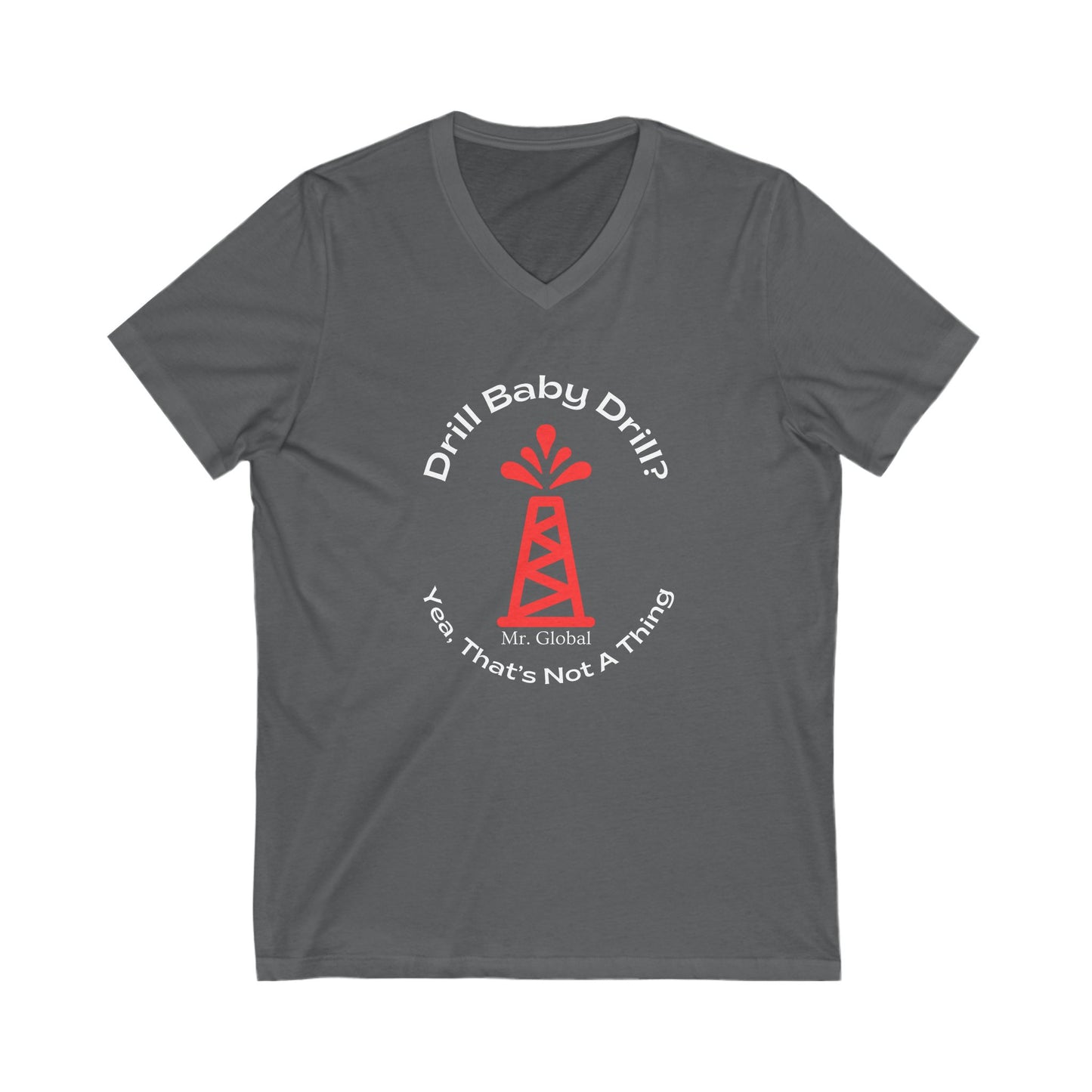 Oilfield Vibes Unisex V-Neck Tee, Perfect for Oil Industry Fans, Casual Wear, Gifts for Dads, Outdoor Adventures, Summer Style