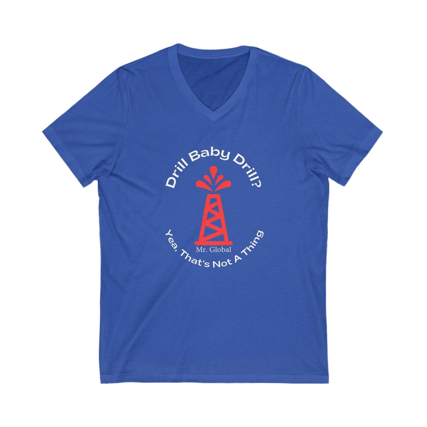 Oilfield Vibes Unisex V-Neck Tee, Perfect for Oil Industry Fans, Casual Wear, Gifts for Dads, Outdoor Adventures, Summer Style