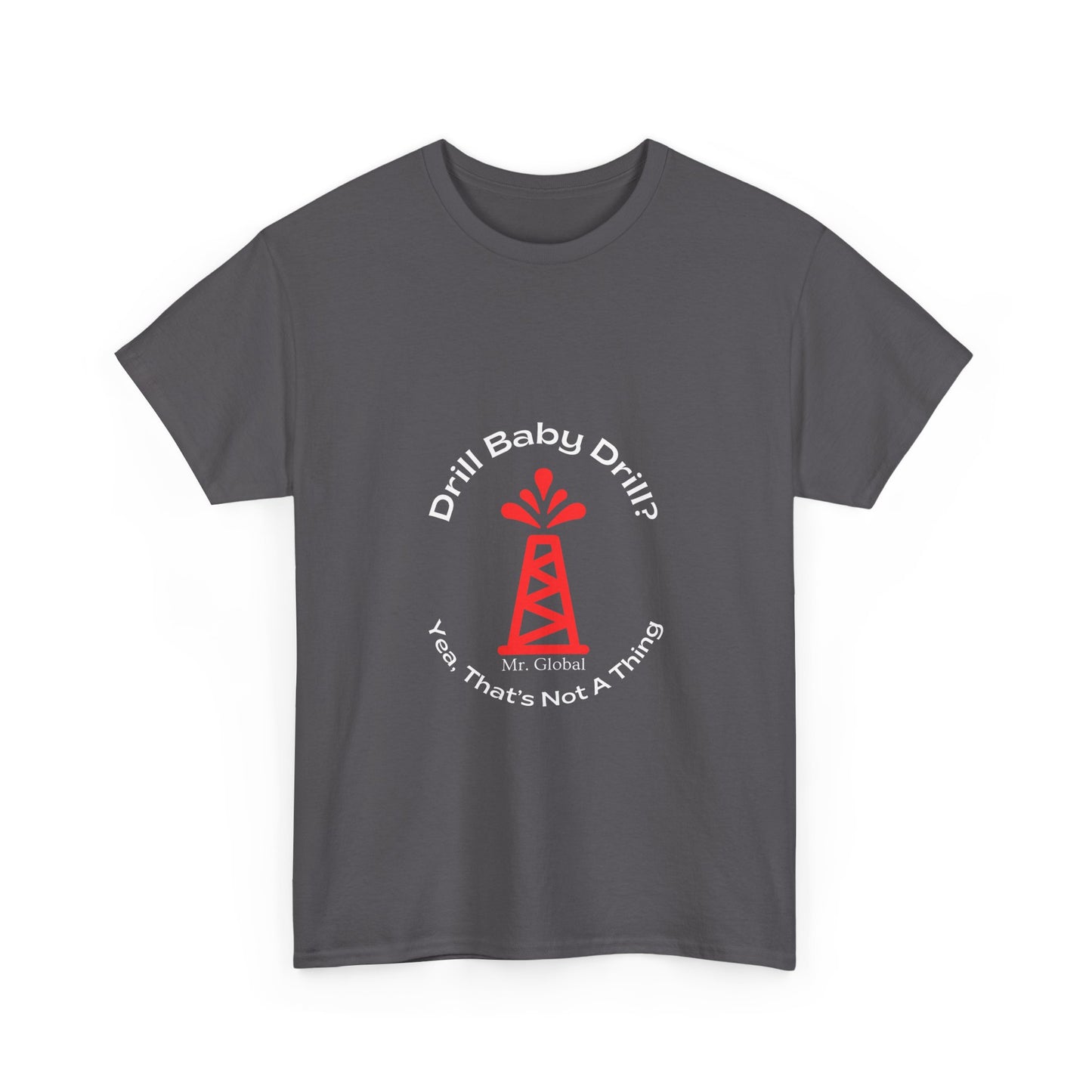 Unisex Heavy Cotton Tee - Bold Oil Rig Graphic Tee
