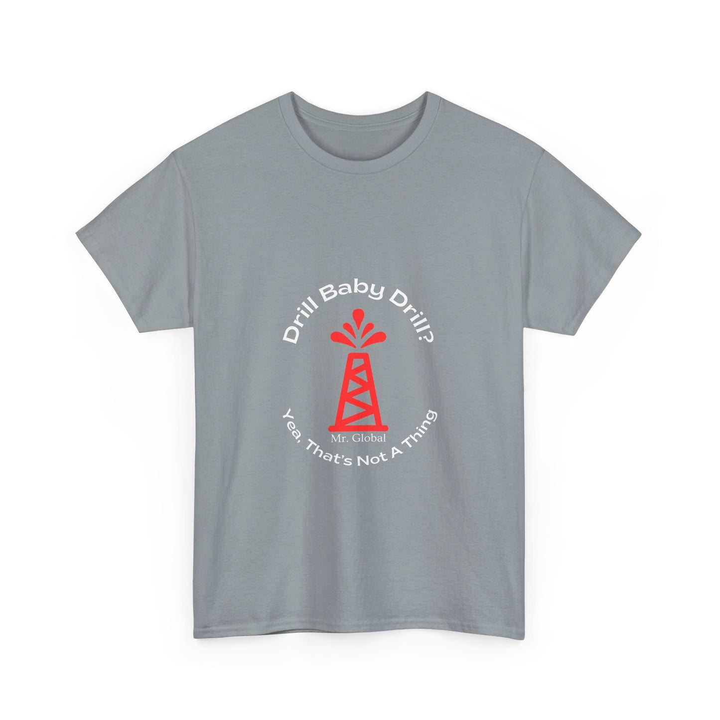 Unisex Heavy Cotton Tee - Bold Oil Rig Graphic Tee
