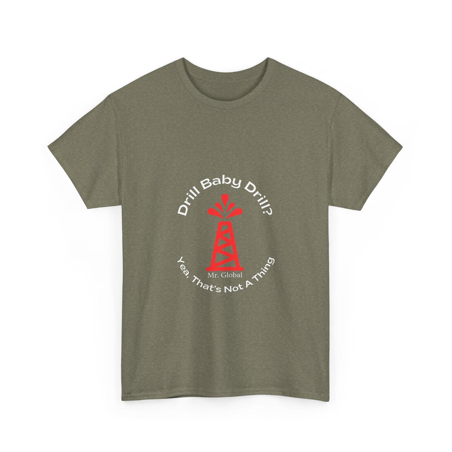 Unisex Heavy Cotton Tee - Bold Oil Rig Graphic Tee