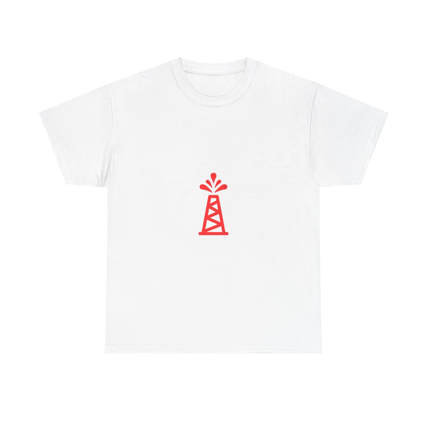 Unisex Heavy Cotton Tee - Bold Oil Rig Graphic Tee