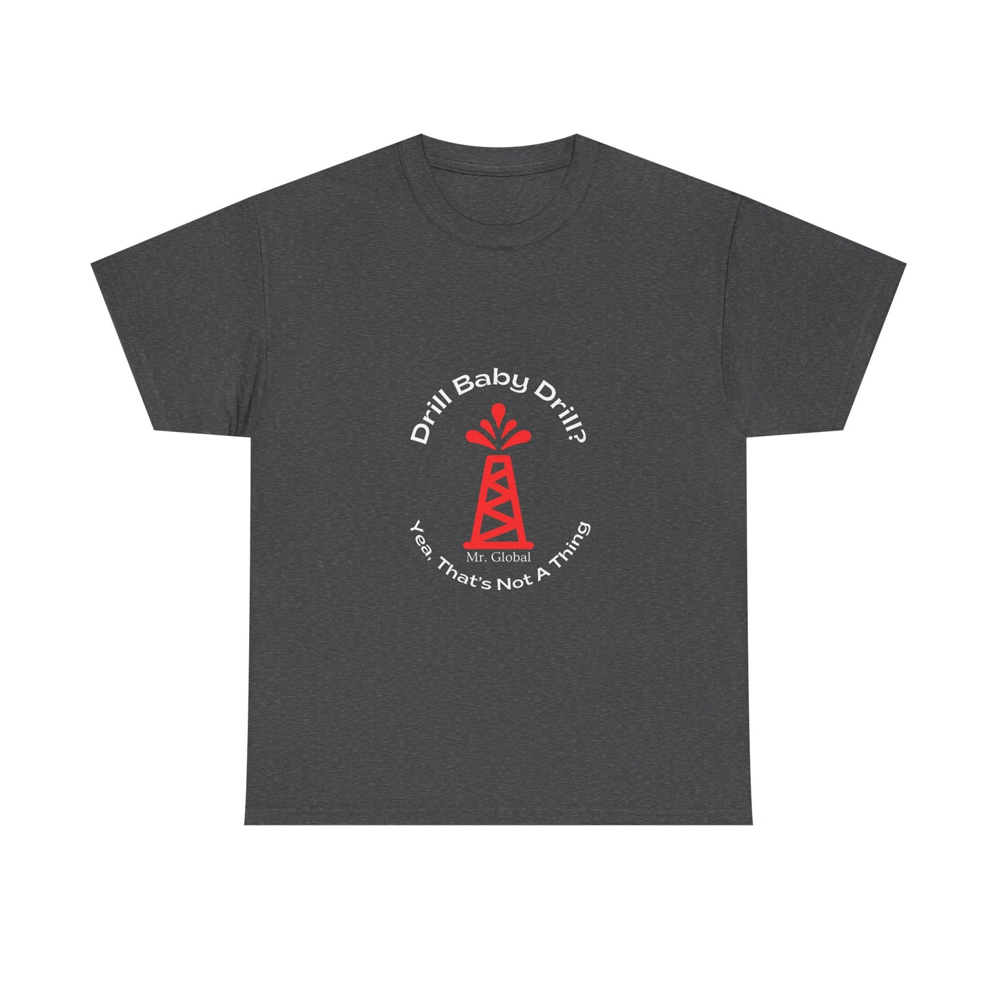 Unisex Heavy Cotton Tee - Bold Oil Rig Graphic Tee