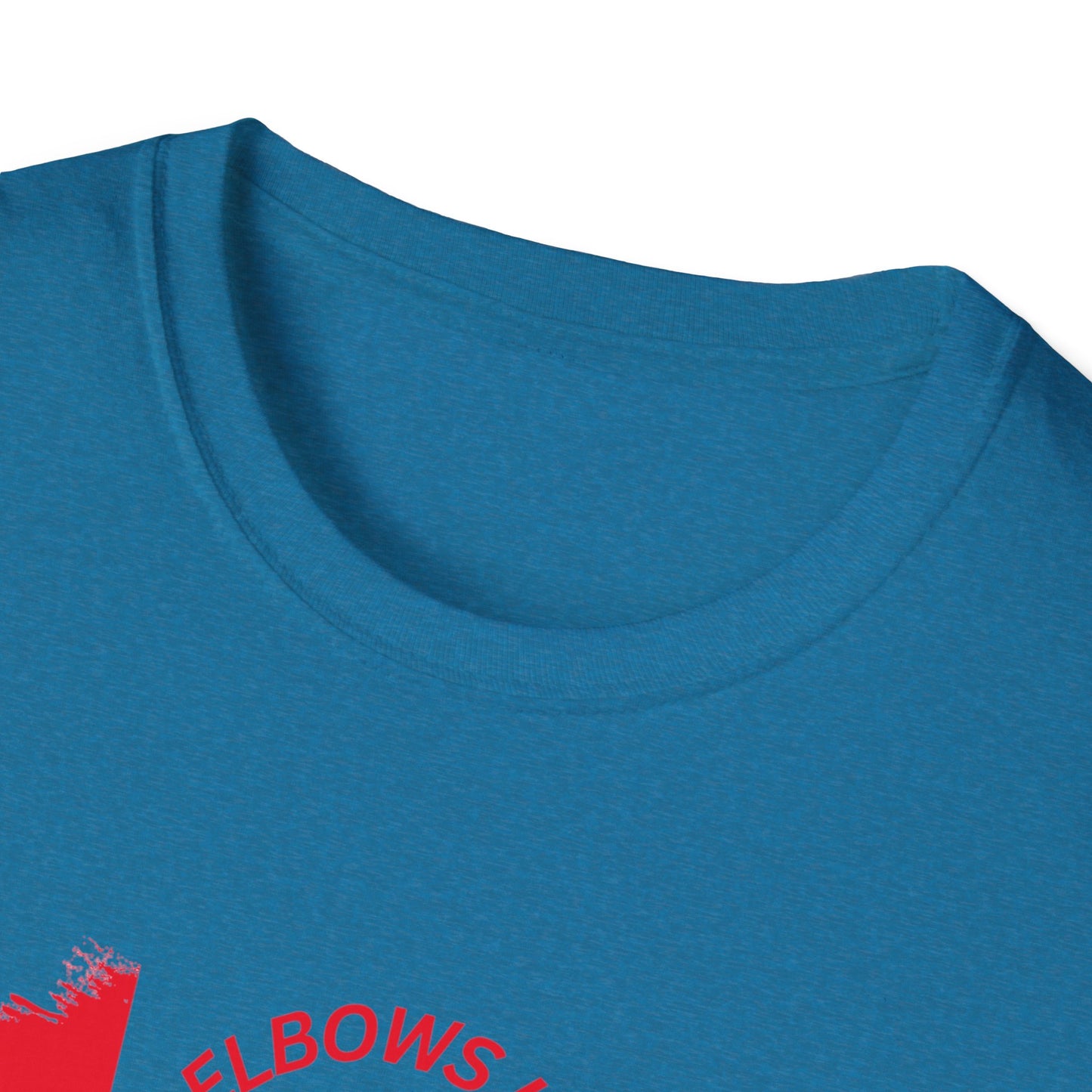Elbows Up Canadian Flag T-Shirt - Fun Unisex Softstyle Tee