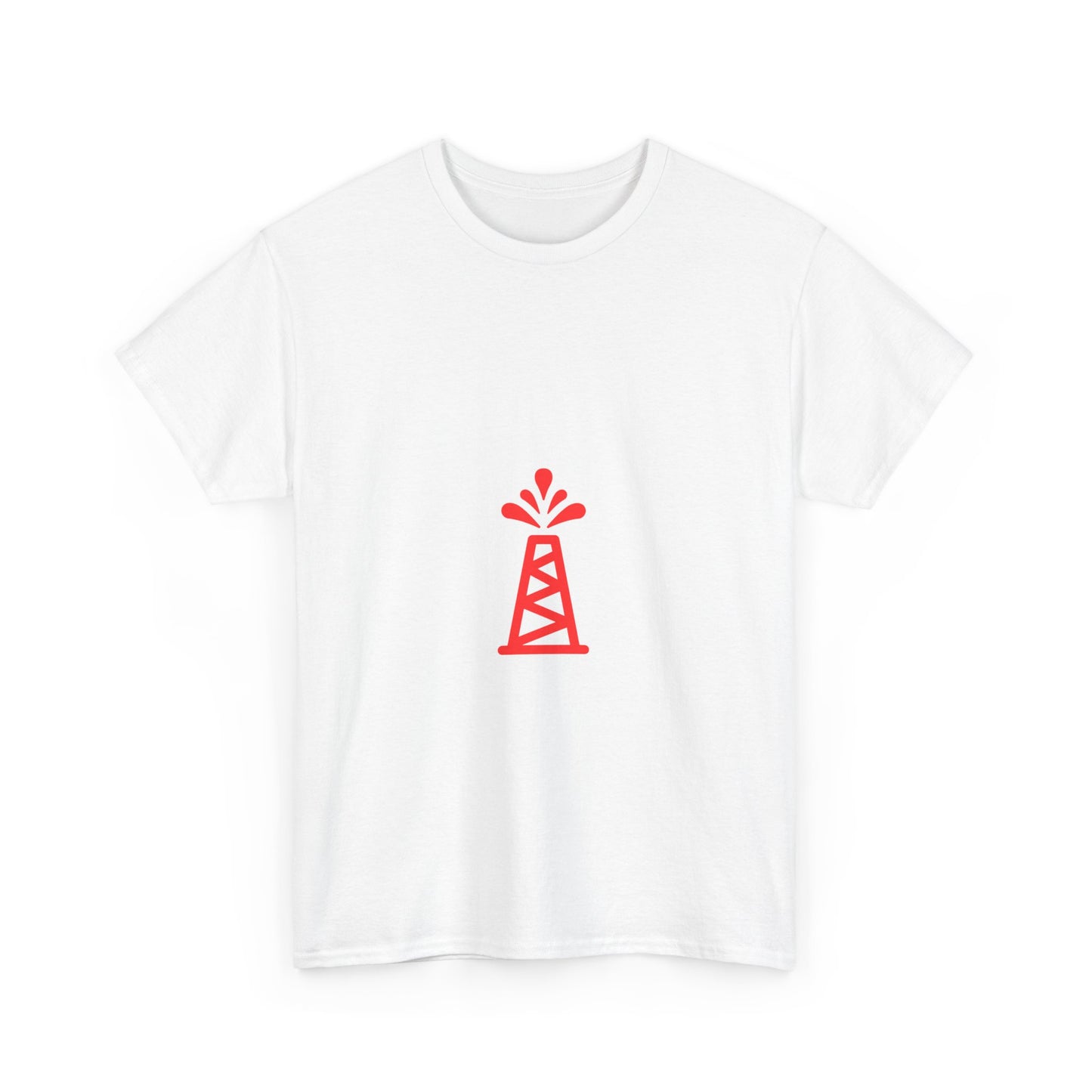 Unisex Heavy Cotton Tee - Bold Oil Rig Graphic Tee