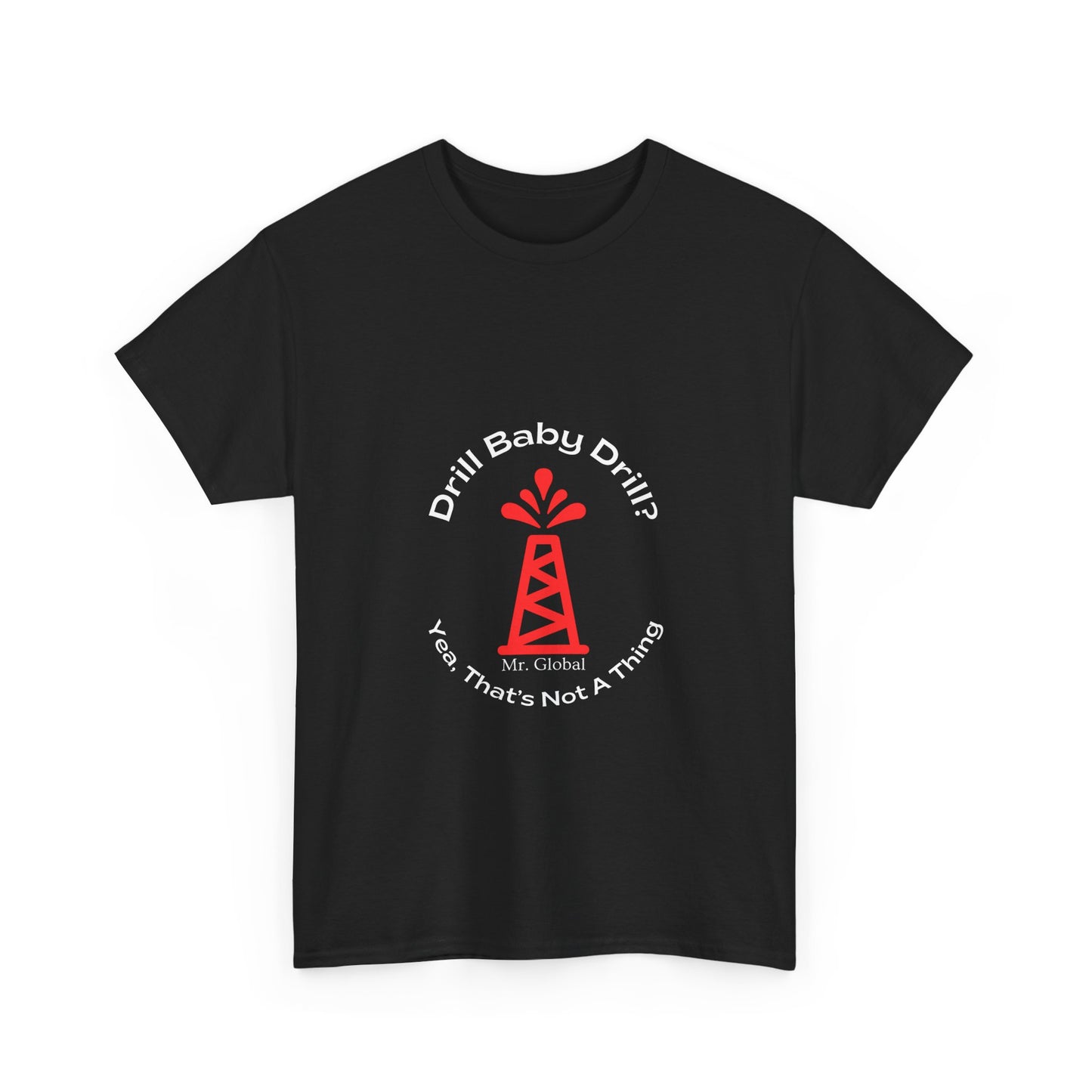 Unisex Heavy Cotton Tee - Bold Oil Rig Graphic Tee