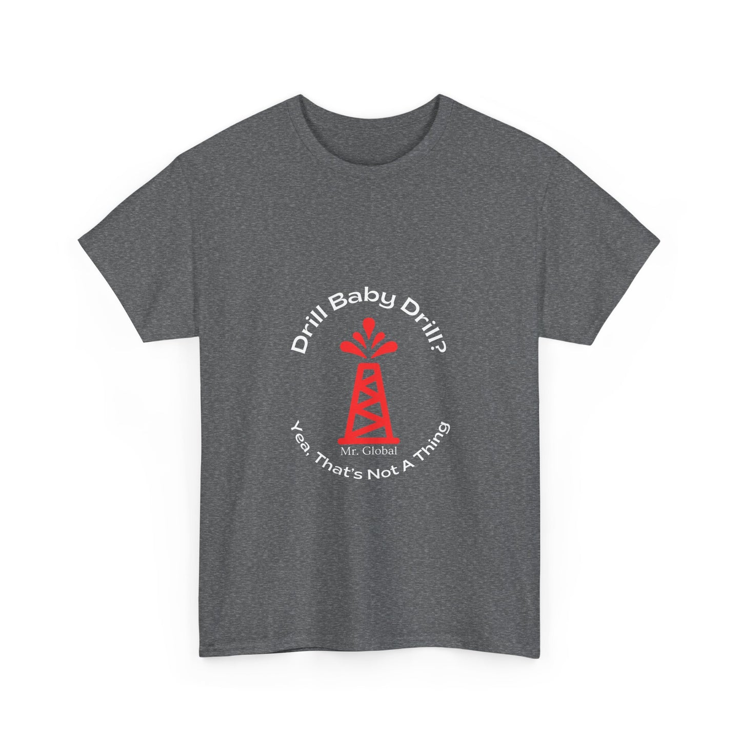 Unisex Heavy Cotton Tee - Bold Oil Rig Graphic Tee