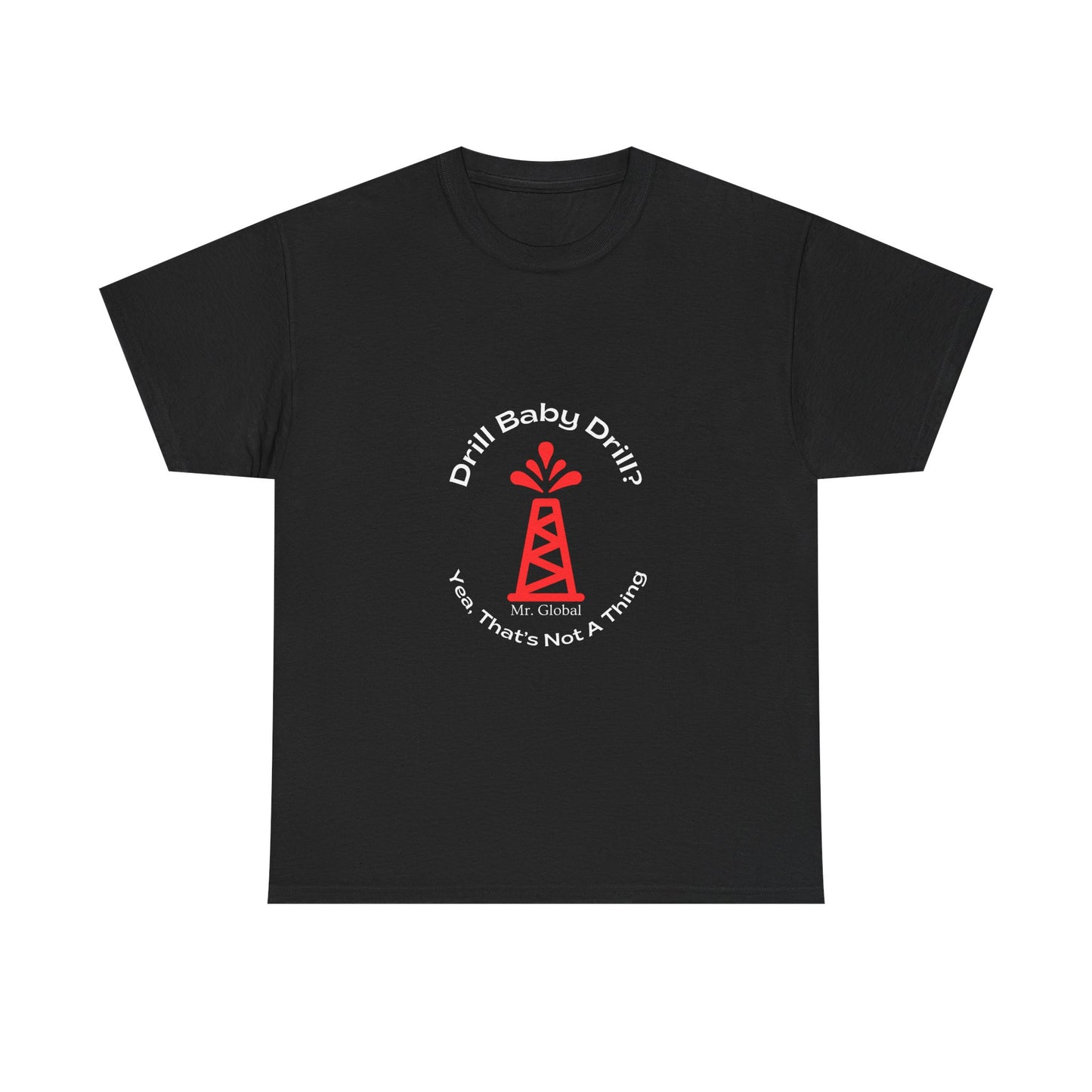 Unisex Heavy Cotton Tee - Bold Oil Rig Graphic Tee