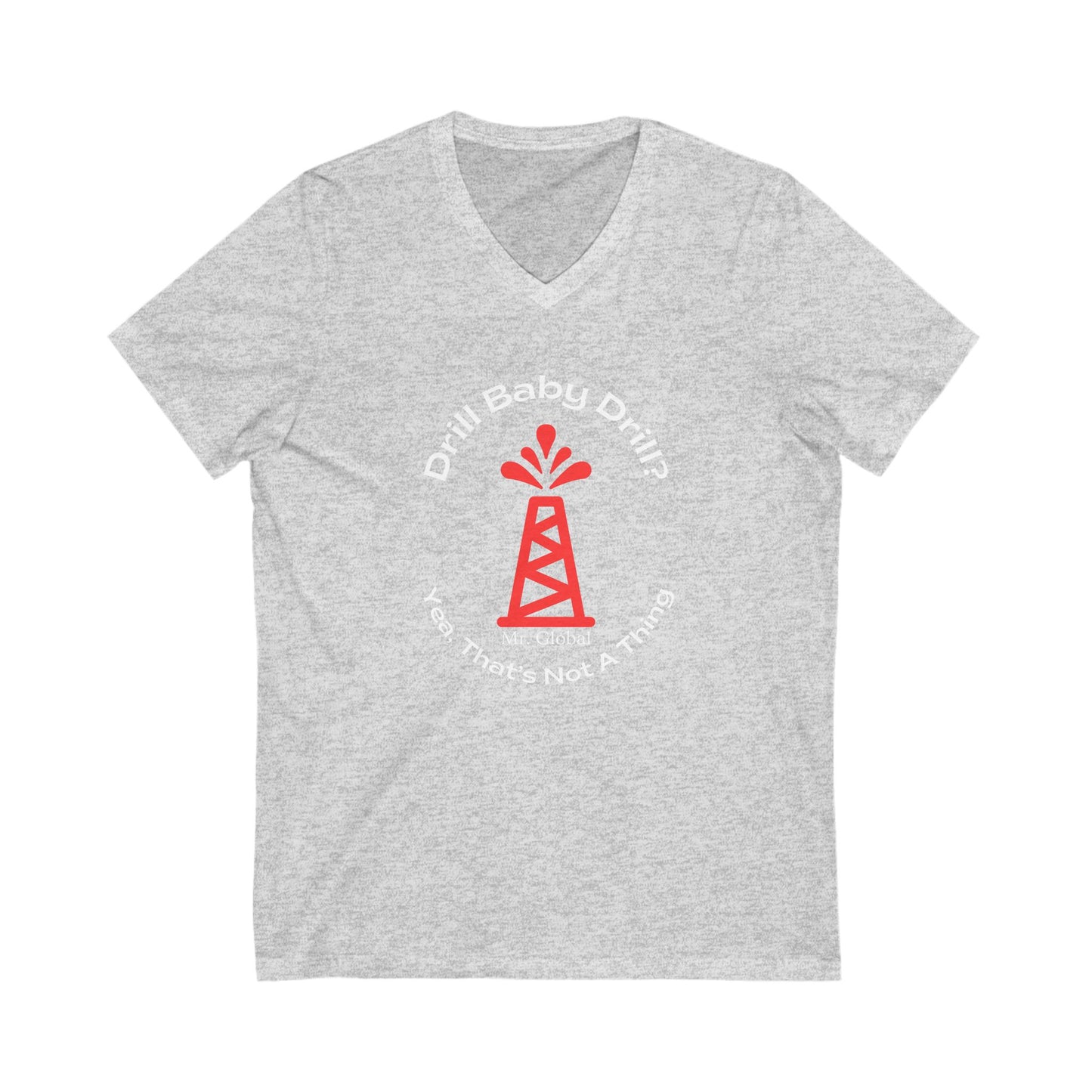 Oilfield Vibes Unisex V-Neck Tee, Perfect for Oil Industry Fans, Casual Wear, Gifts for Dads, Outdoor Adventures, Summer Style