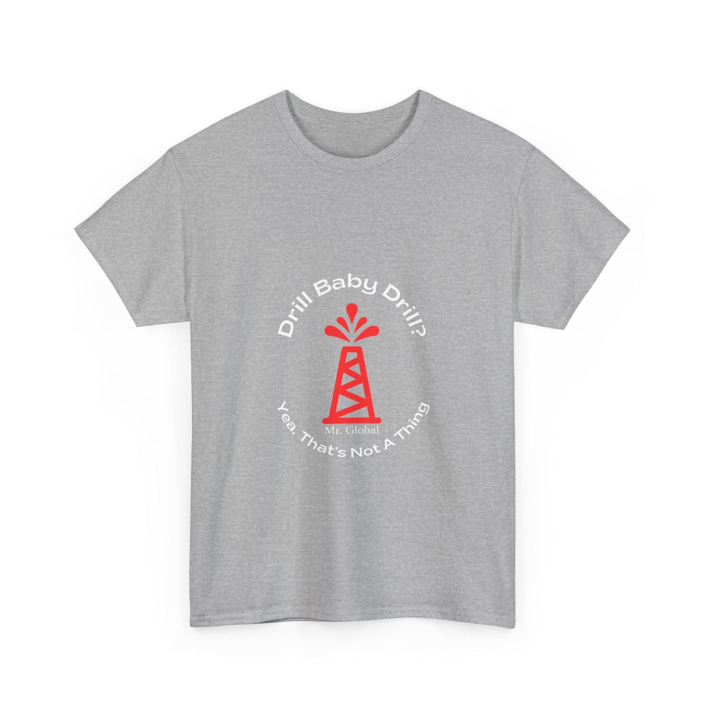 Unisex Heavy Cotton Tee - Bold Oil Rig Graphic Tee