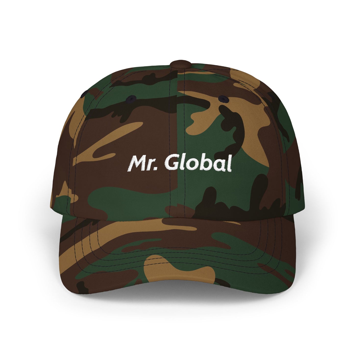 Mr. Global Dad Cap — Embroidered Casual Baseball Hat