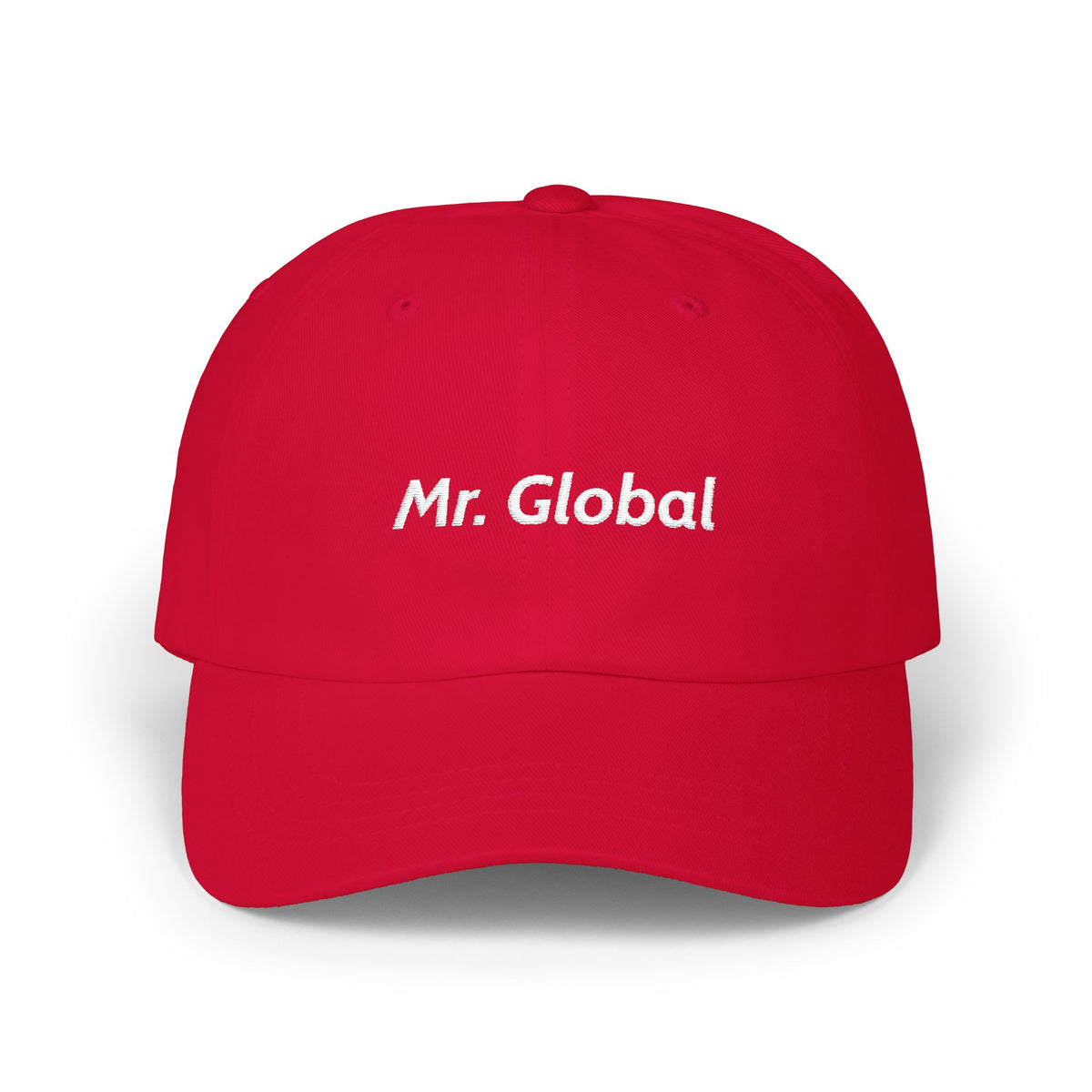 Mr. Global Dad Cap — Embroidered Casual Baseball Hat