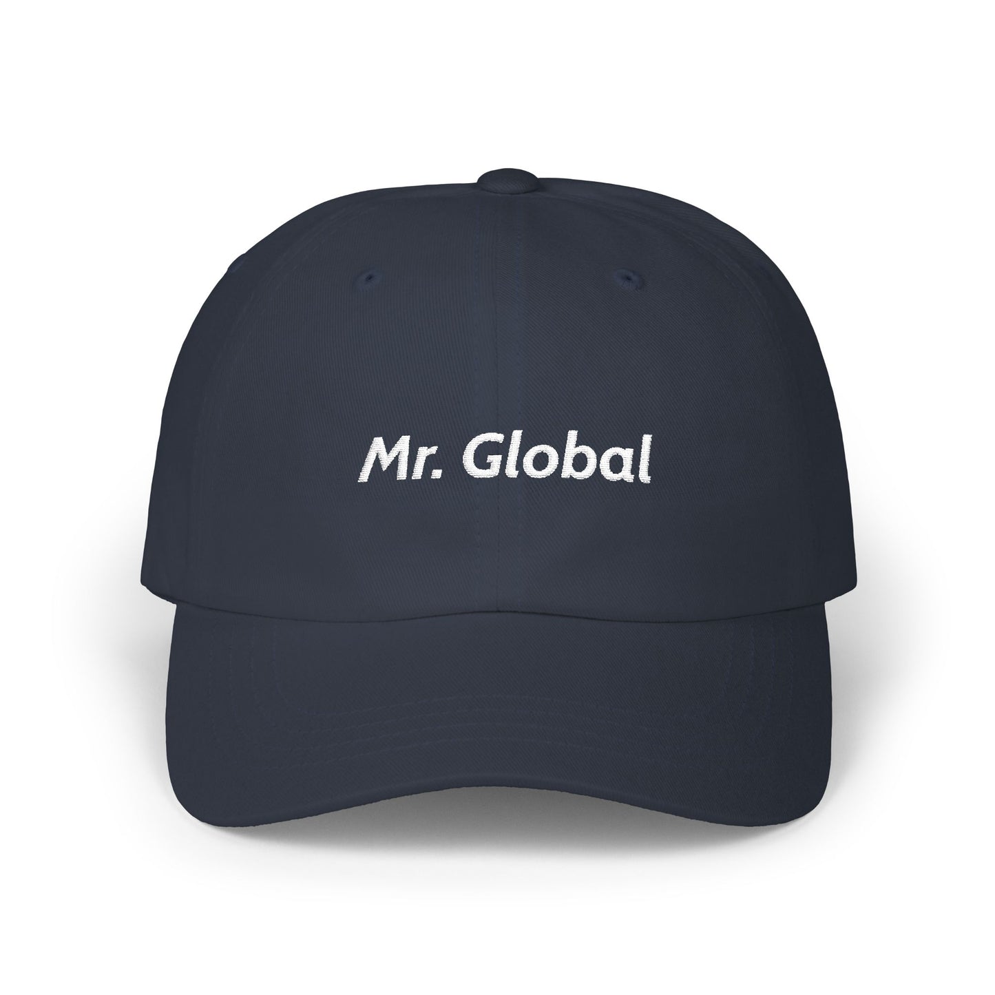 Mr. Global Dad Cap — Embroidered Casual Baseball Hat