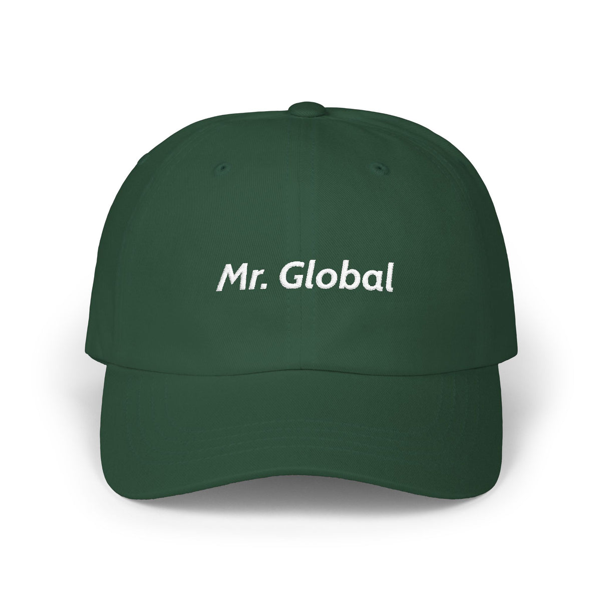 Mr. Global Dad Cap — Embroidered Casual Baseball Hat